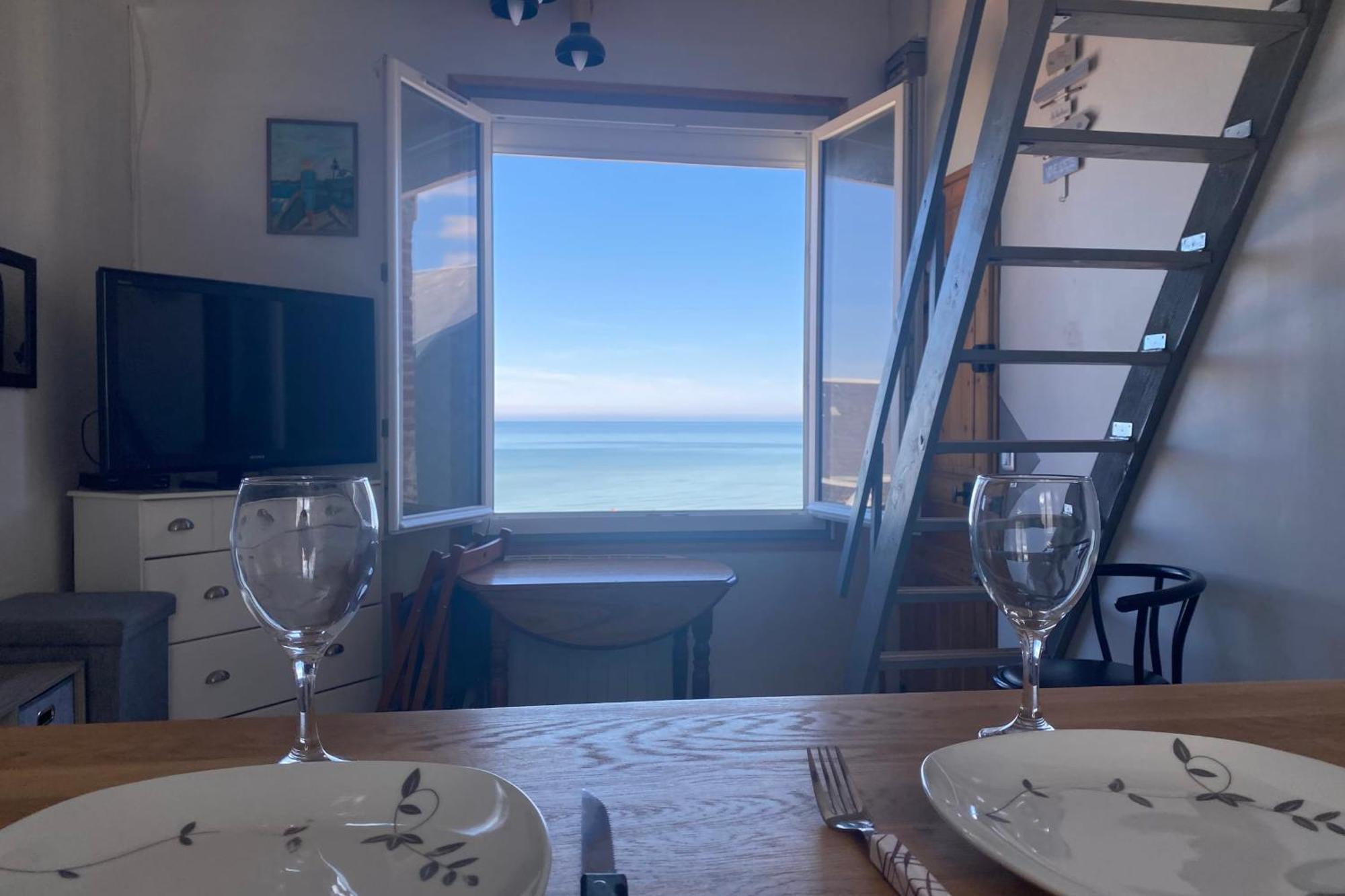 Apartmán Ab19 - Reves Sales Avec Vue Mer Imprenable Ault Exteriér fotografie