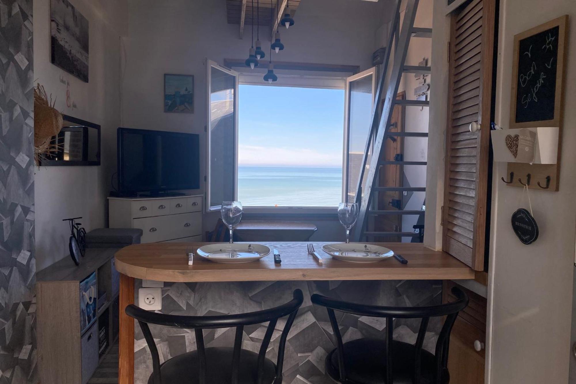 Apartmán Ab19 - Reves Sales Avec Vue Mer Imprenable Ault Exteriér fotografie